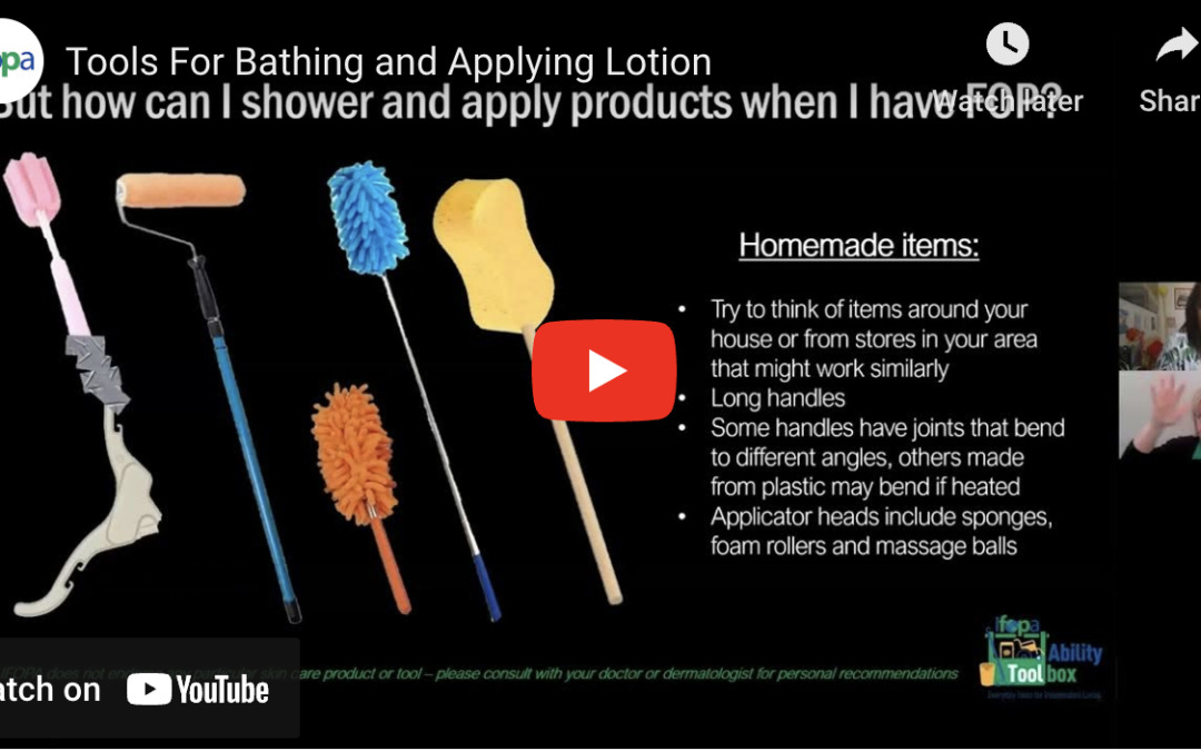 Tools For Bathing and Applying Lotion